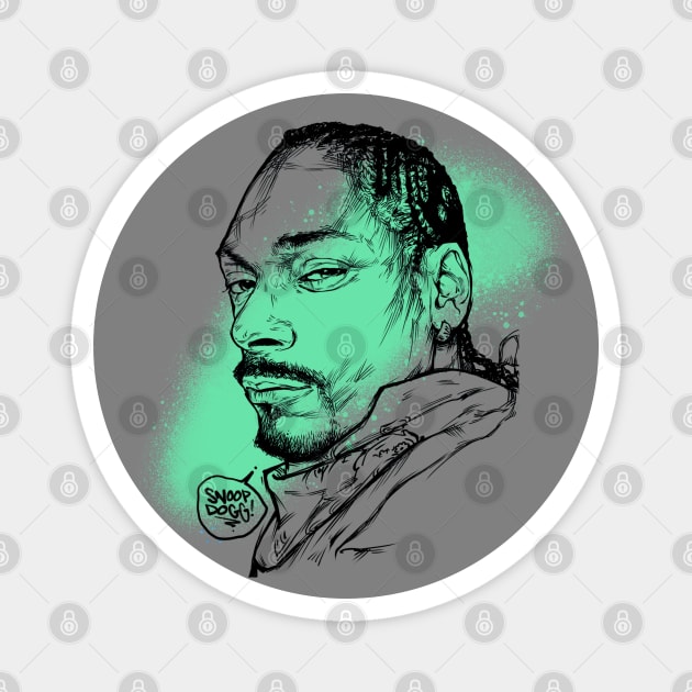 SNOOP DOGG SKETCH DESIGN Magnet by Basic Lee